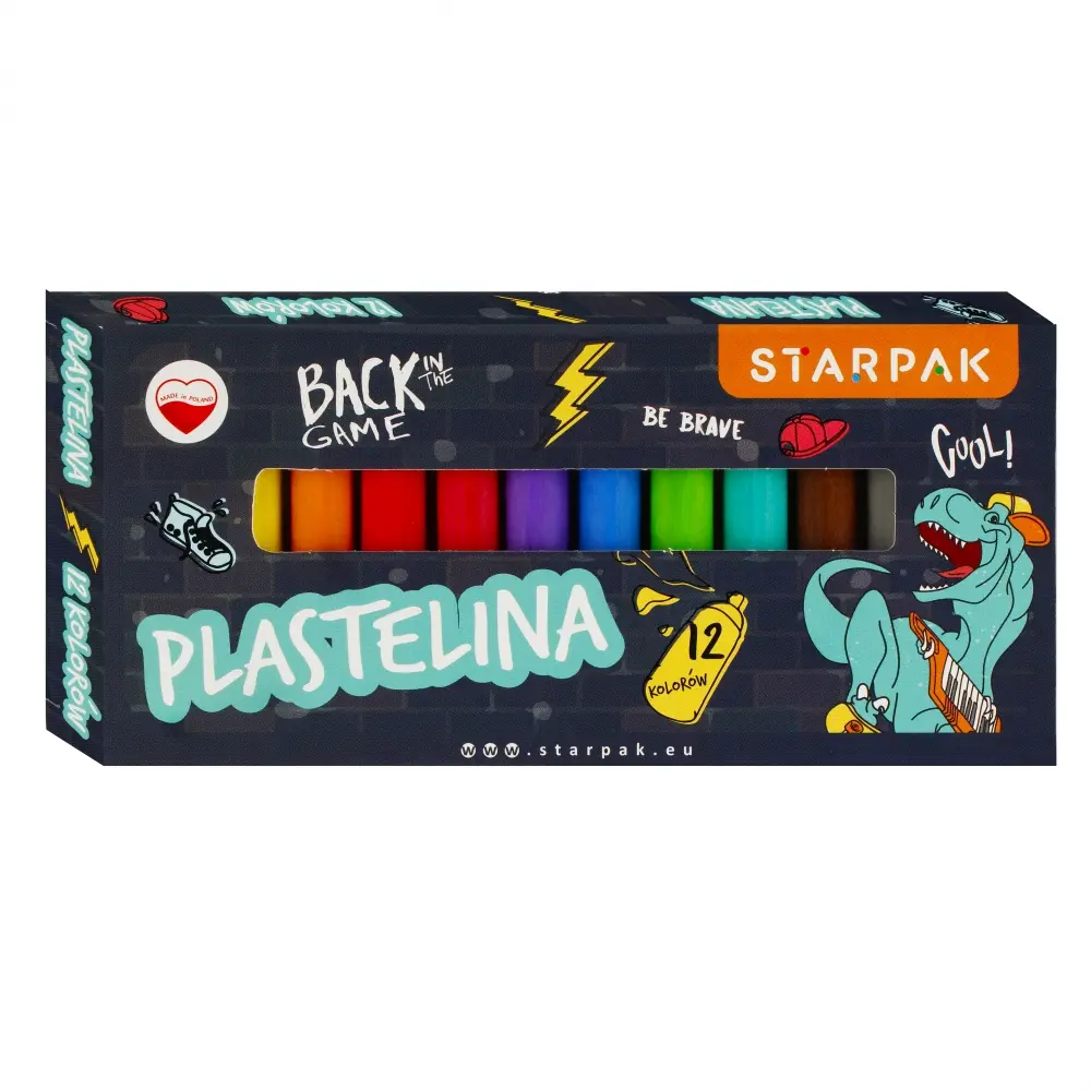 Platelina modeling clay 12 colors Starpak