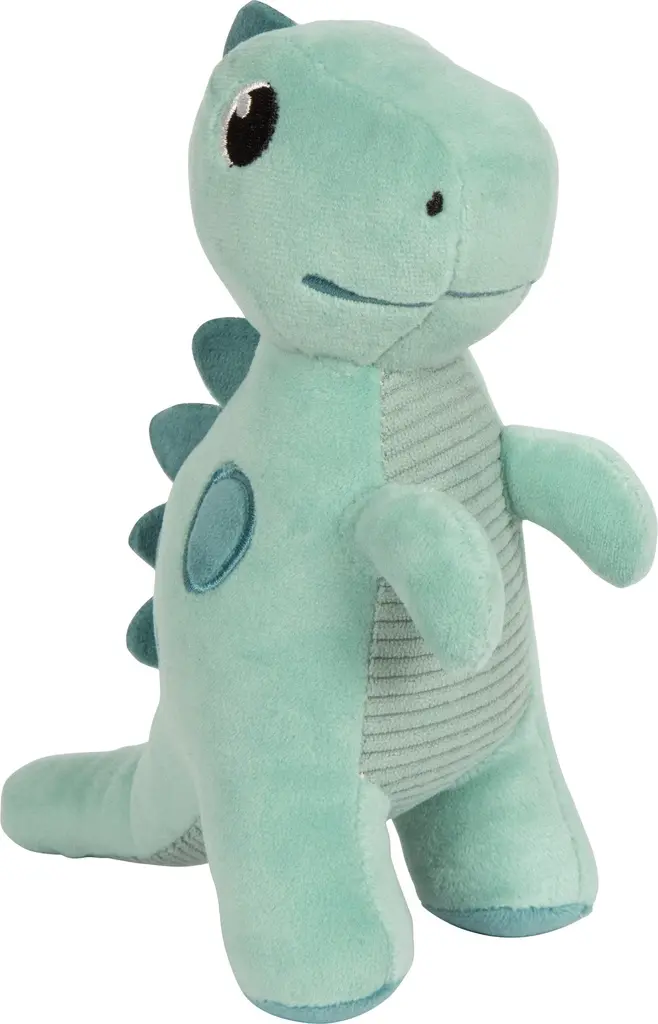 Peluche dinosaure verte Dino, 8,5x14x17cm