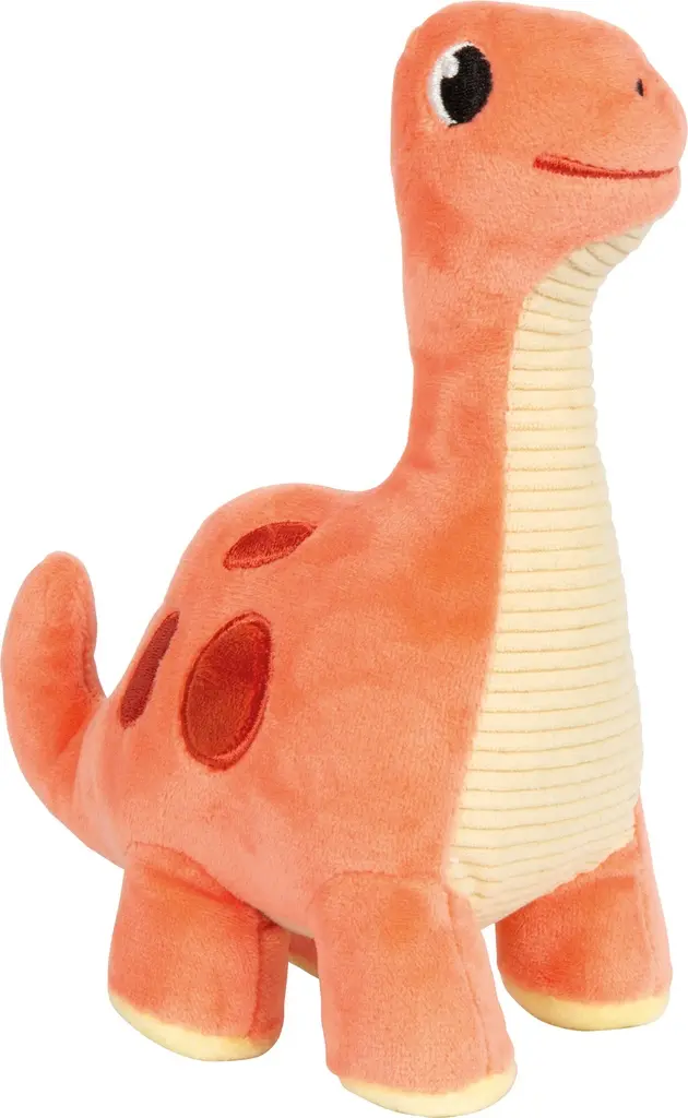 Peluche dinosaure rouge Dino, 8,5x13x19cm