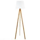 [145228 ZEN06] Bahi White Tripod Floor Lamp H160
