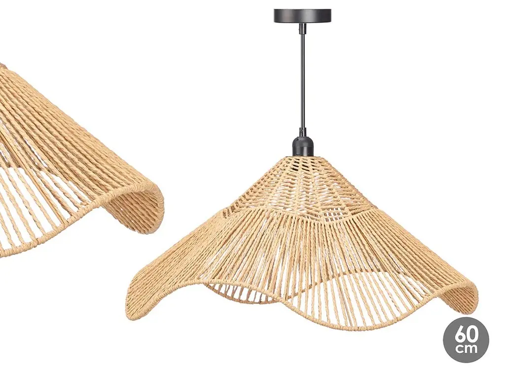 Plafonnier 60cm corde volante