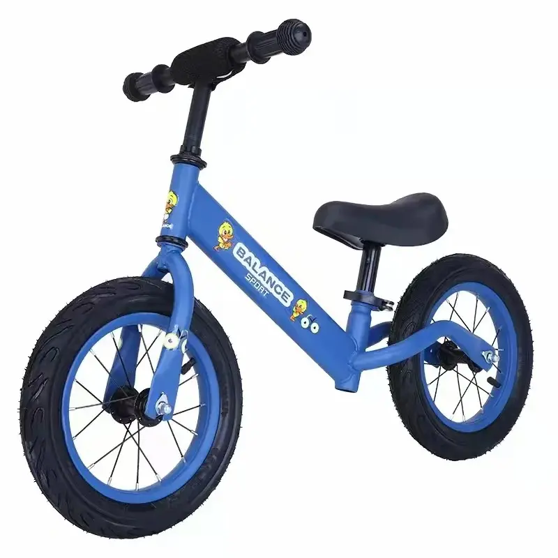 Blue balance bike 10 inch for kids 3-5 years