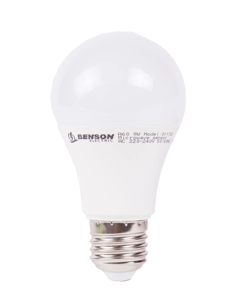 E27 A60 9W LED bulb + BL motion detector