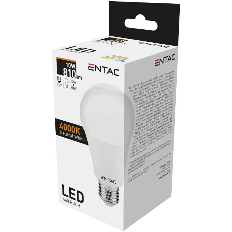 Ampoule LED Entac GL 10 W E27 4000 K