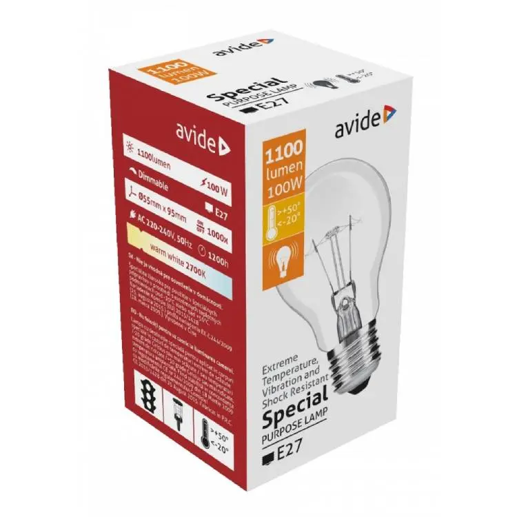 Ampoule Avide Special A55 100W E27 1pc