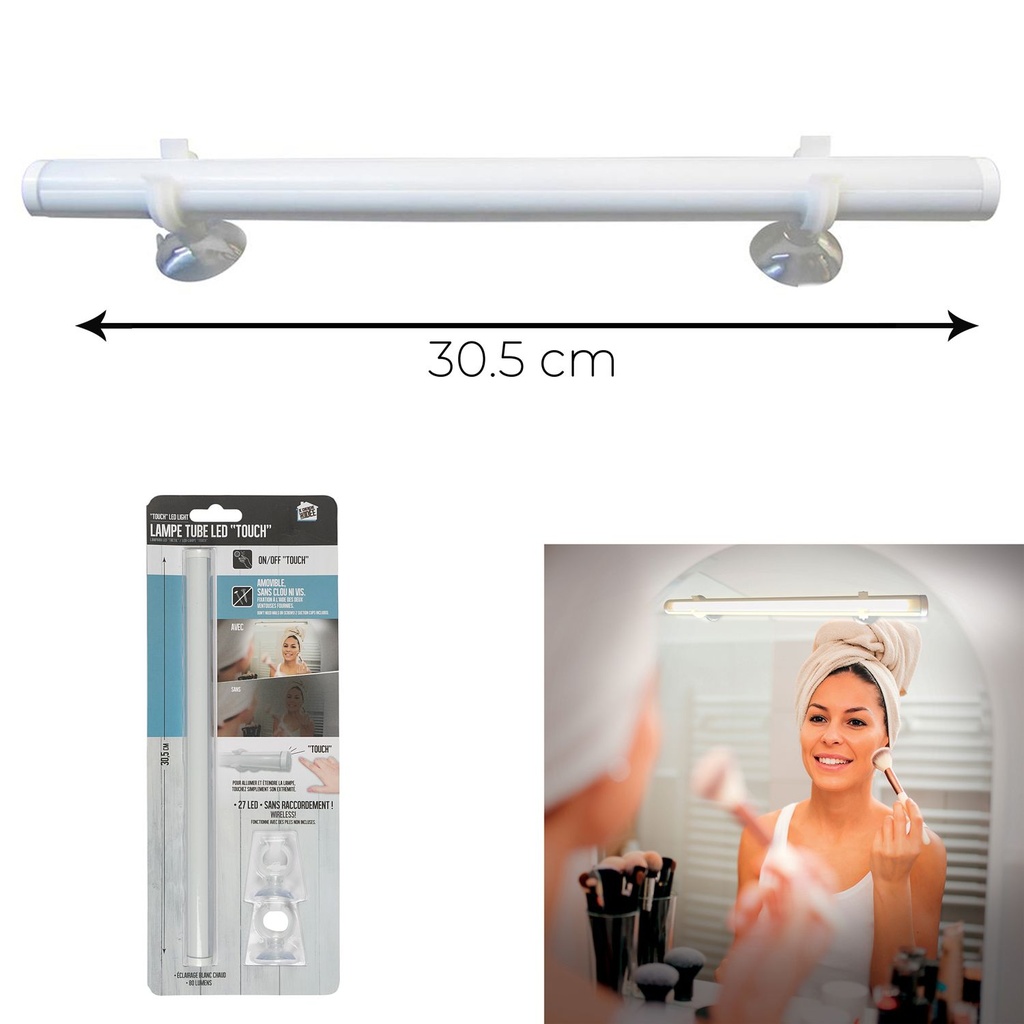 LED detector x27 touch with suction cup 80 lumens 30.35cm