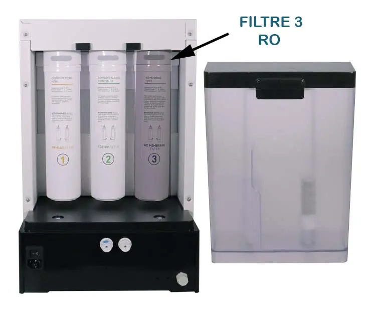 Filtre 3 osmose Pure Water
