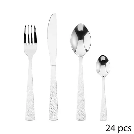 Couverts inox 24p SG d'Oro argent