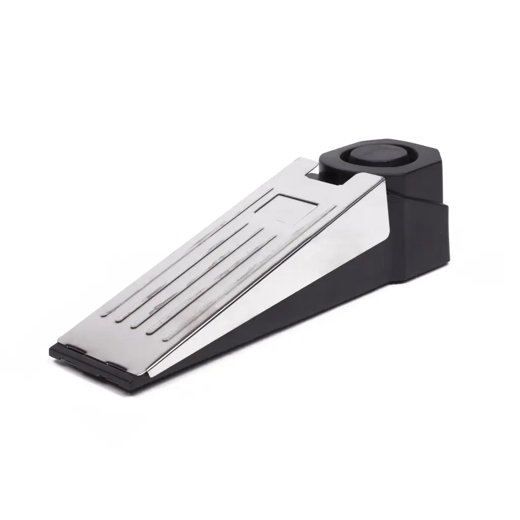 Door holder with 100 dB alarm