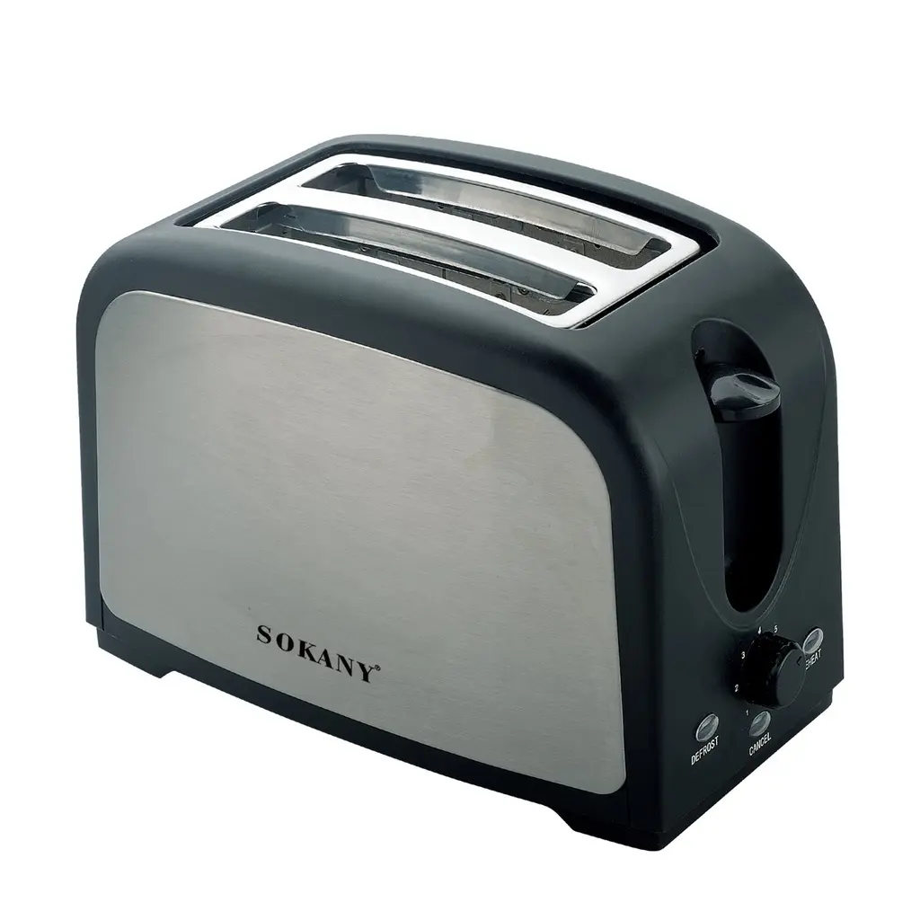Grille-pain inox 2 fentes larges 800 W