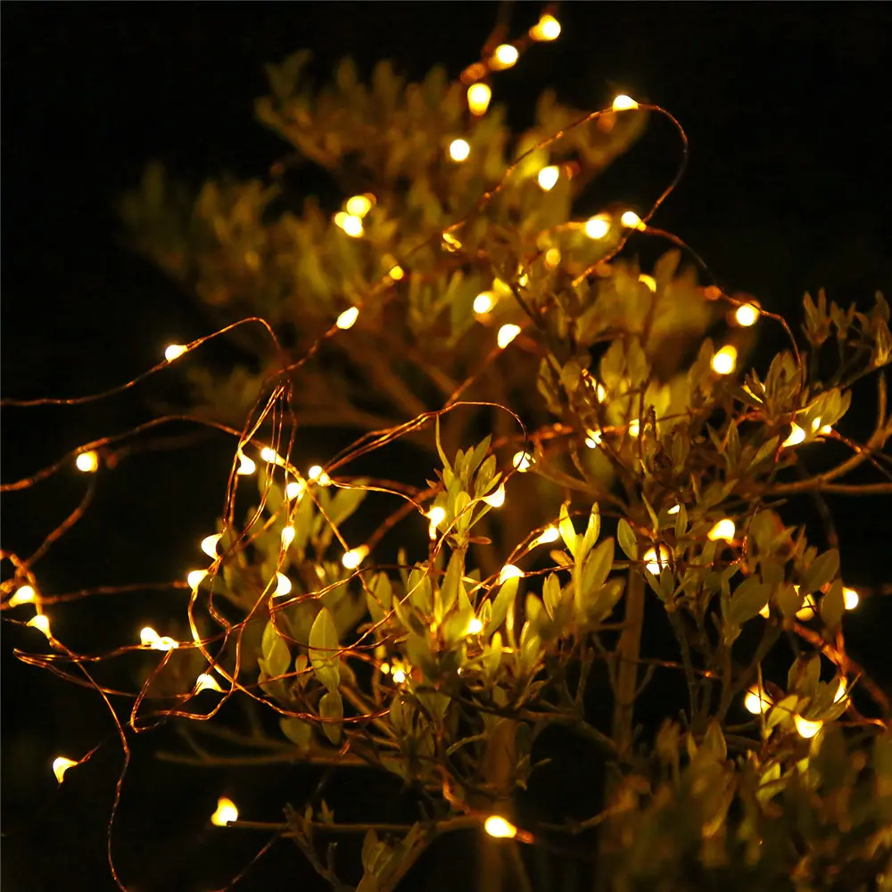 SOLAR GARLAND 100LED COPPER WIRE