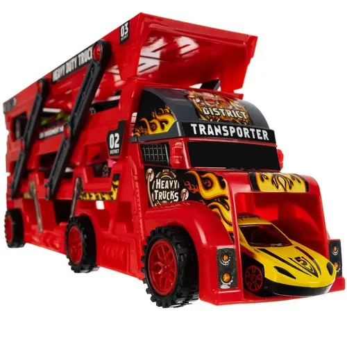 Camion transporteur avec 6 voitures