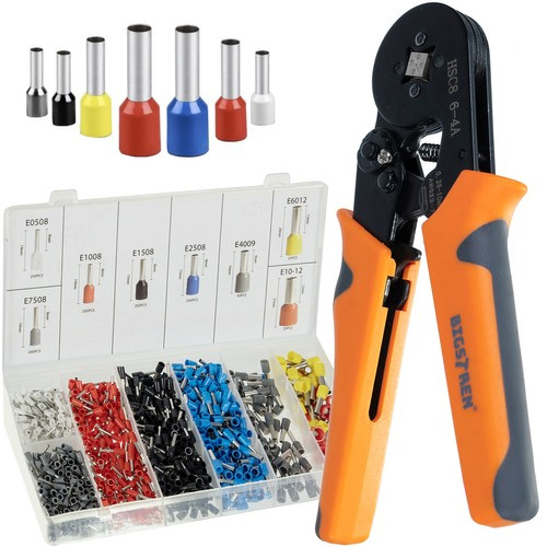 Pince de sertissage avec embouts 0,25-10 mm2