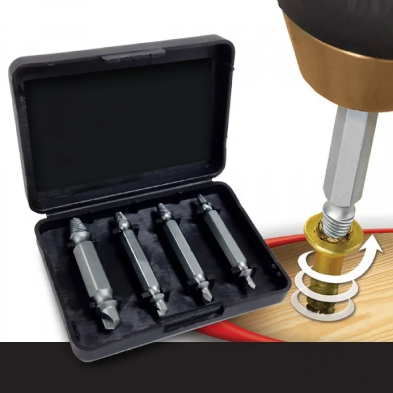 Damaged screw extraction kit