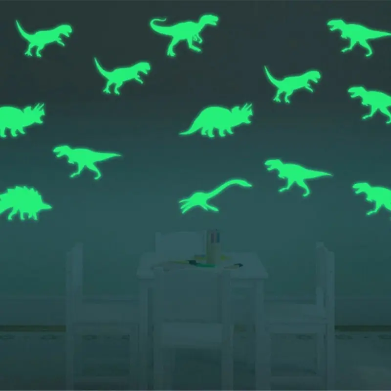 Decorations murales illuminées Dino (9 pcs)