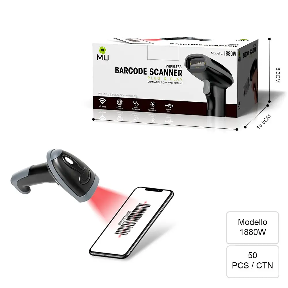 [1880W ZEN10] Wireless barcode reader