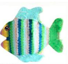 Pinata Poisson turquoise