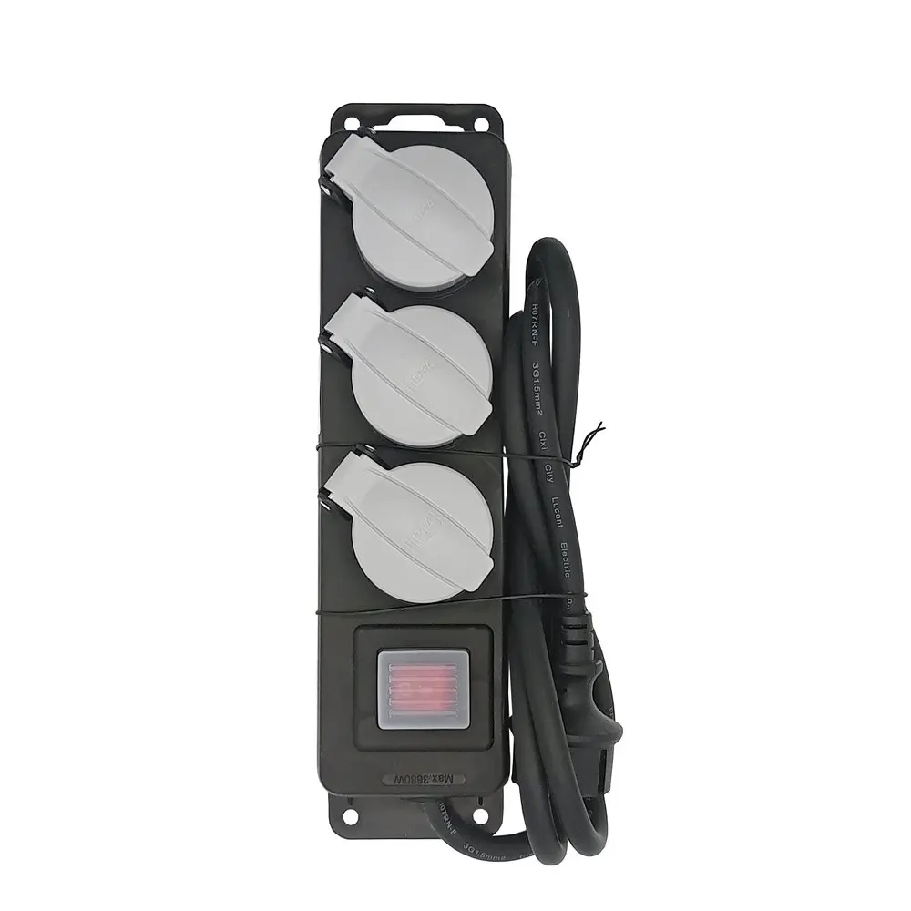 [36288 ZEN12] 3-outlet outdoor power strip with switch