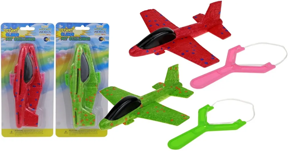 Stunt Glider with slingshot