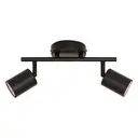 [205931A ZEN12] Vico Black Metal Double Ceiling/Wall Light L28