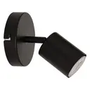 [205930A ZEN12] Vico metal wall/ceiling light, black, 10.5 cm diameter