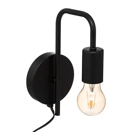 [182401B ZEN12] Applique metal Keli nr d12, noir