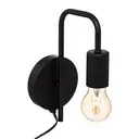 [182401B ZEN12] Keli black metal wall light