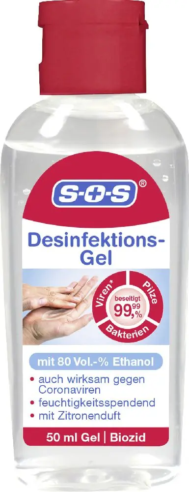 SOS Gel desinfectant flacon de 50 ml