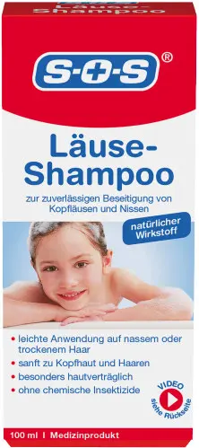 SOS Lice Shampoo 100ml Bottle