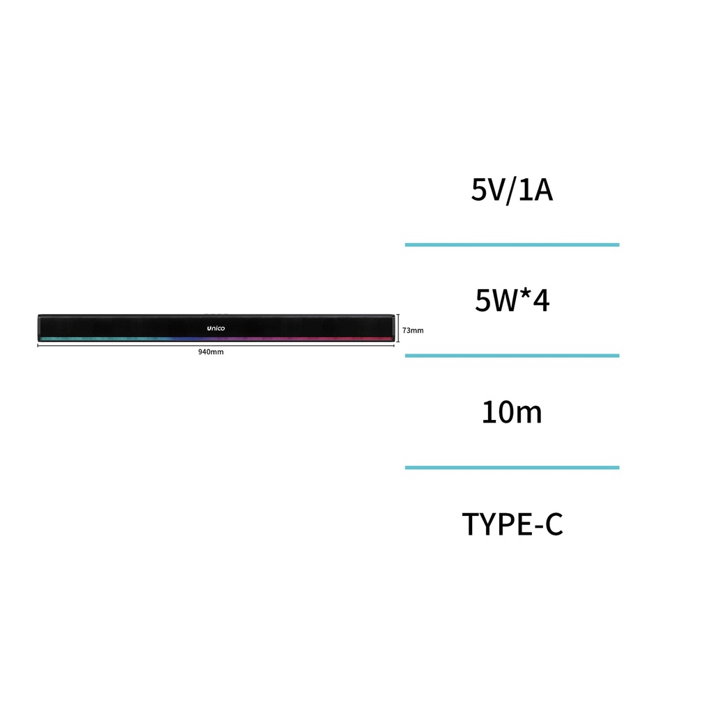 20 W soundbar - Black