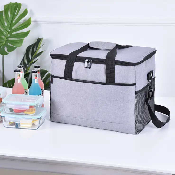 [7GREY-SACISOTHERM] Grand sac de transport isotherme pliable 33L