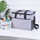 [7GREY-SACISOTHERM] Large 33L foldable insulated carrying bag
