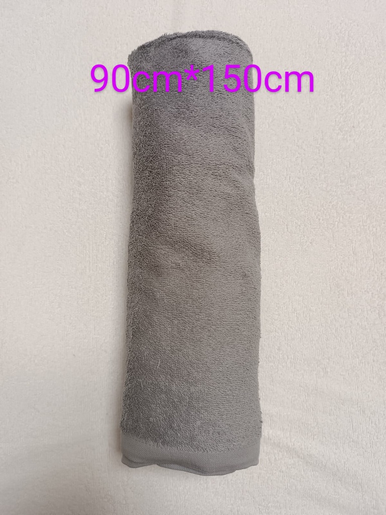 Gray cotton bath towel 90cm*150cm