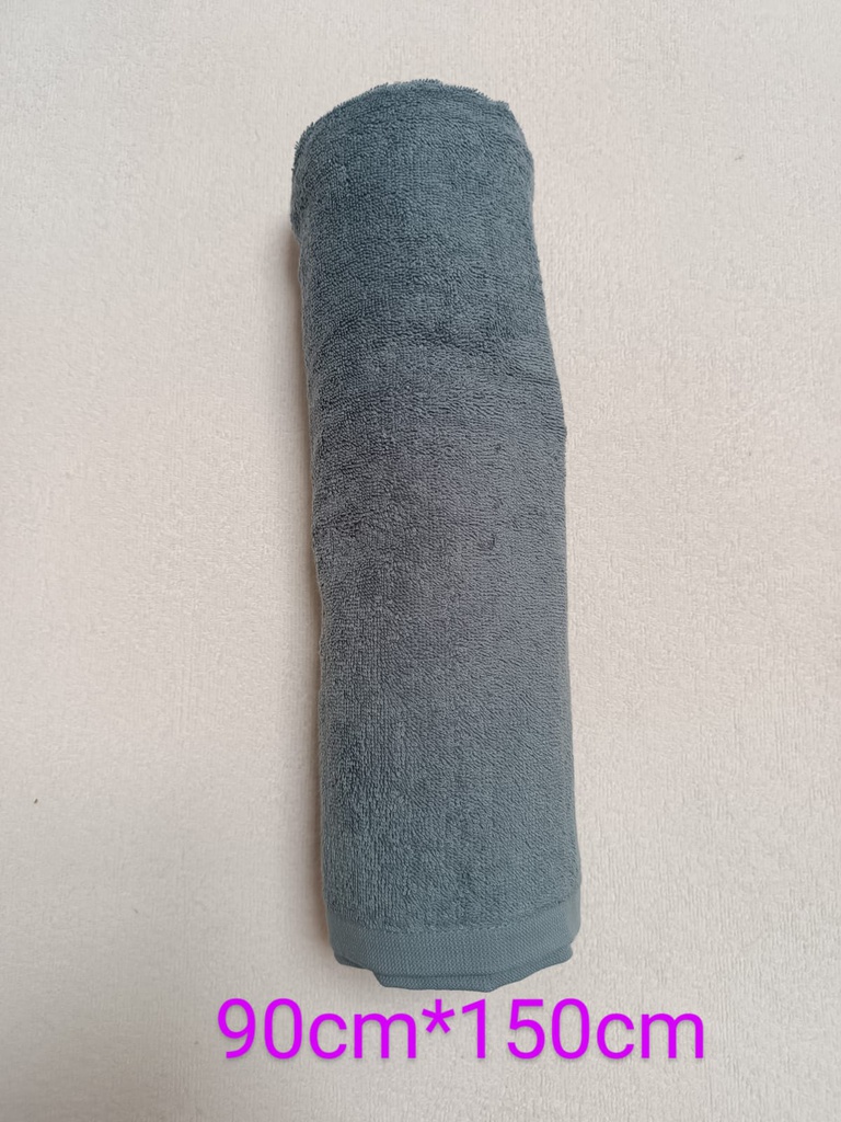 Blue/gray cotton bath towel 90cm*150cm