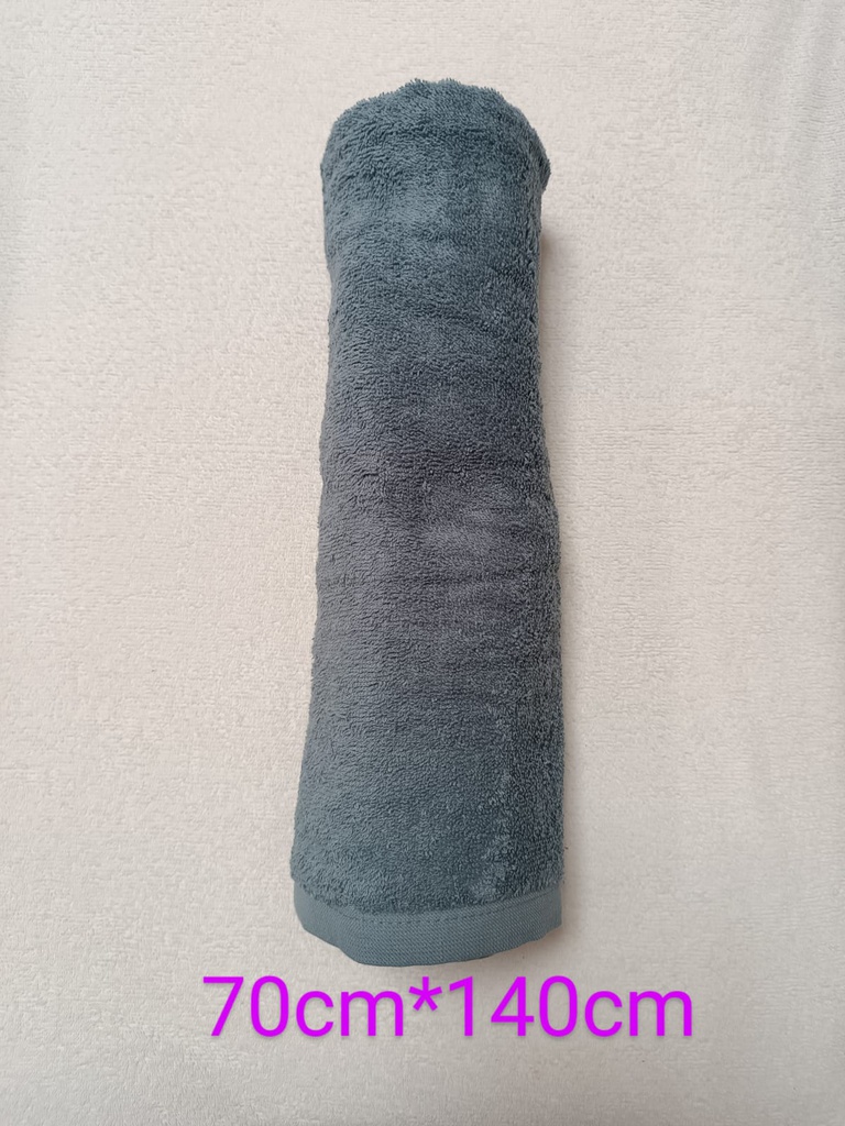 Blue/gray cotton Bath towel 70cm*140cm