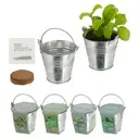 [69489 ZEN12] Mini seau en zinc avec coussin gonflant à la noix 