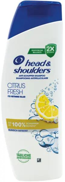 Head & Shoulders Shampoo 300ml Citrus Fresh Anti-Dandruff