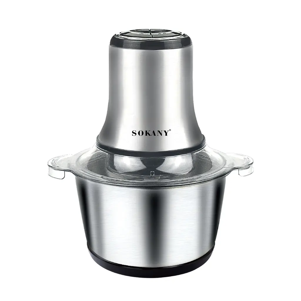 Electric chopper with 3 L stainless steel bowl