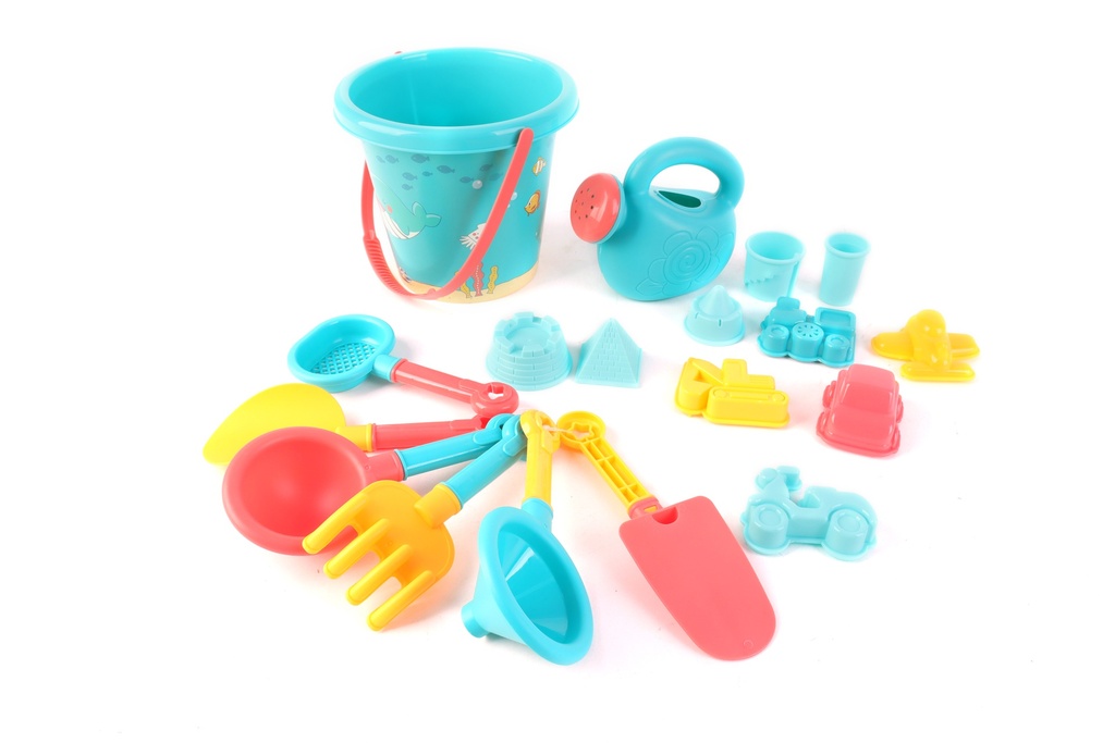 JOUETS DE PLAGE-HAPPY SUMMER- BEACH TOY 18 PIÈCES