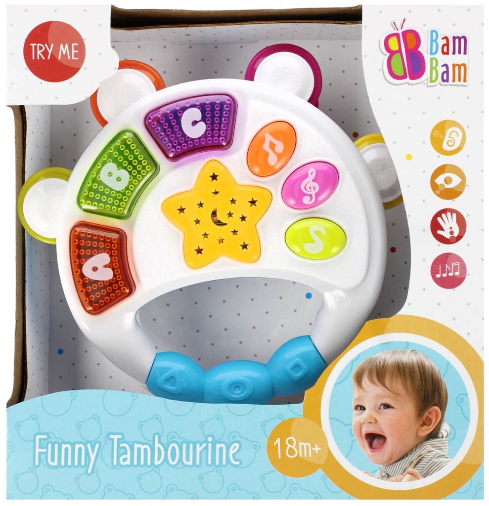 Boite à tambourin musical bam bam jardinière 
