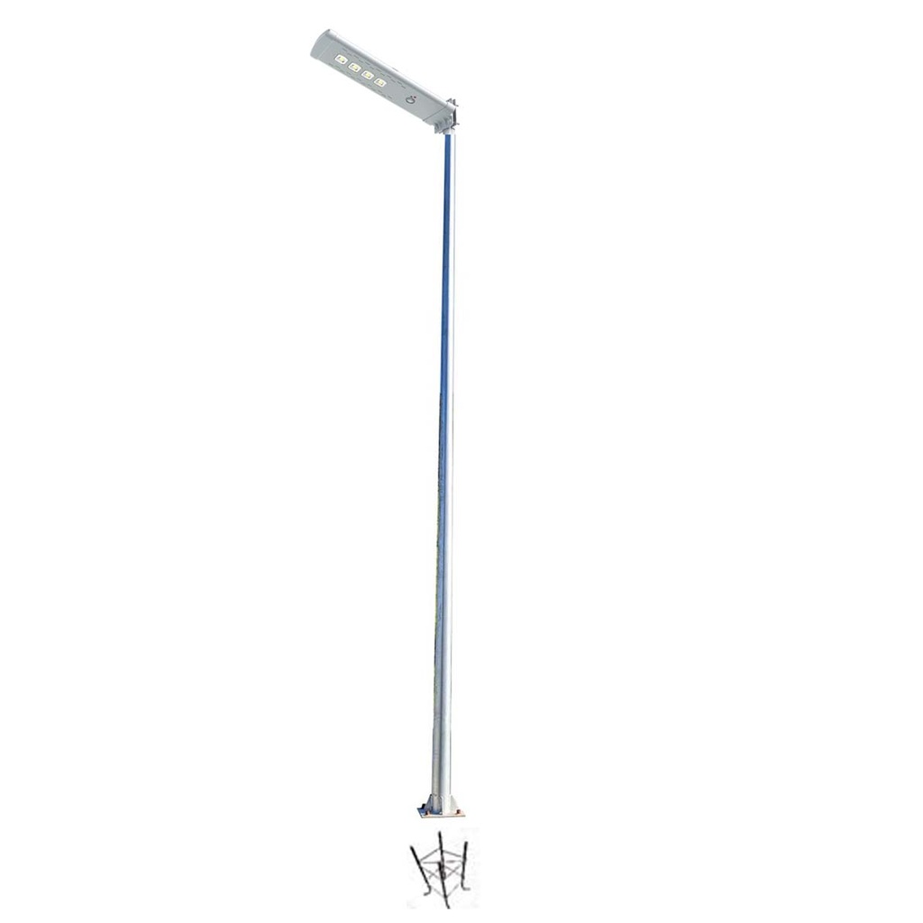 KIT Lampadaire ARGES 30W + Mat Tempete de 3m