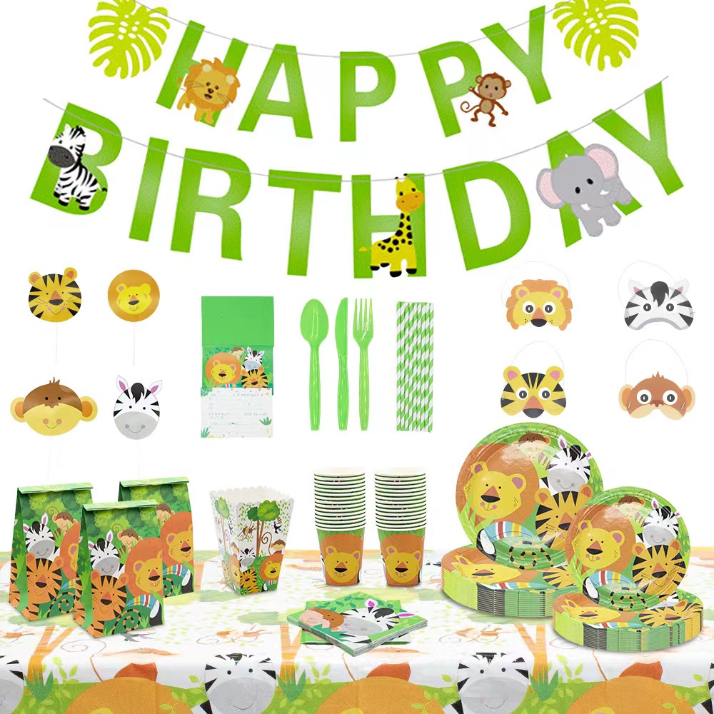 Kit Anniversaire Animaux de la Jungle