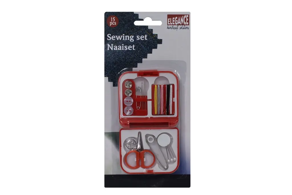 [8719202233025 ZEN12] Kit de couture de voyage 15 pc