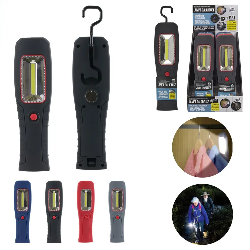 [LT2406 ZEN12] Magnet cob led portable lamp with hook