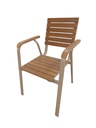 Chaise jardin polywood, Champagne aluminium cadre 