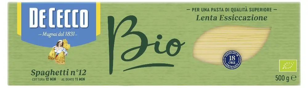 [0473795 ZEN12] De Cecco Spaghettis de pâtes bio 500g
