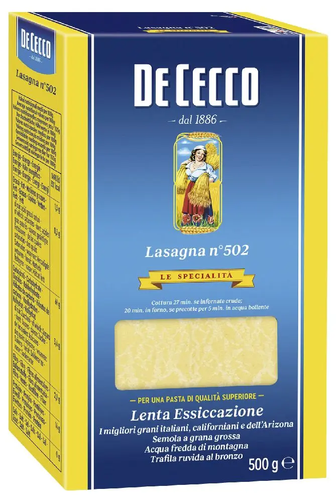 De Cecco Lasagnes blé 500g