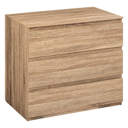 Commode 3 tiroirs naturel Dolo beige