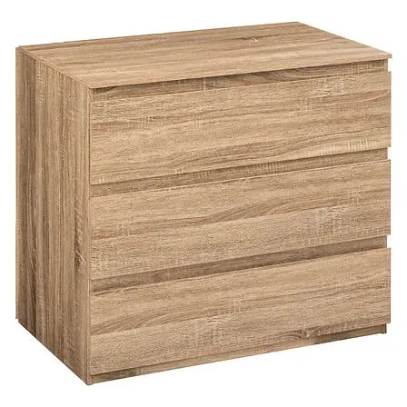 Dolo beige natural 3-drawer chest of drawers