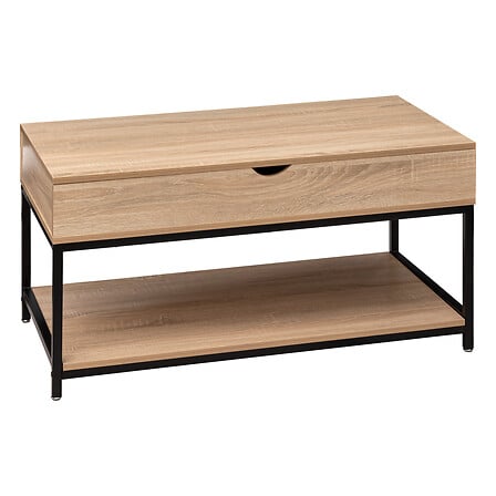Table basse relevable aliaj, beige